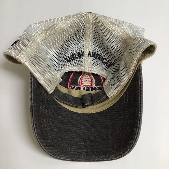 Shelby Cobra Ford Mustang Hat Cap Racing Las Vegas American Gray Vintage Taiwan - Picture 15 of 15